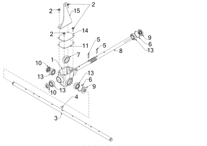 Auger Gearbox Diagram and Parts List for 3X34-INCHPRO (31AH8ESV710)(2017) Cub Cadet Snow Blower